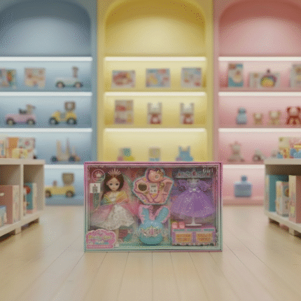 طقم عروسه ملابس ومكياج مع عروسه